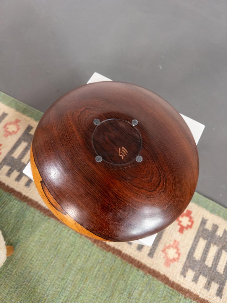 Sculptural Teak Bowl by Sigvard Nilsson for Söwe Konst, Sweden, 1960s