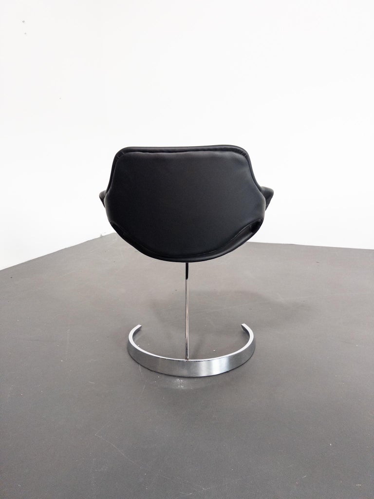 Set of Four Boris Tabakoff dining Chairs, France, 1970s