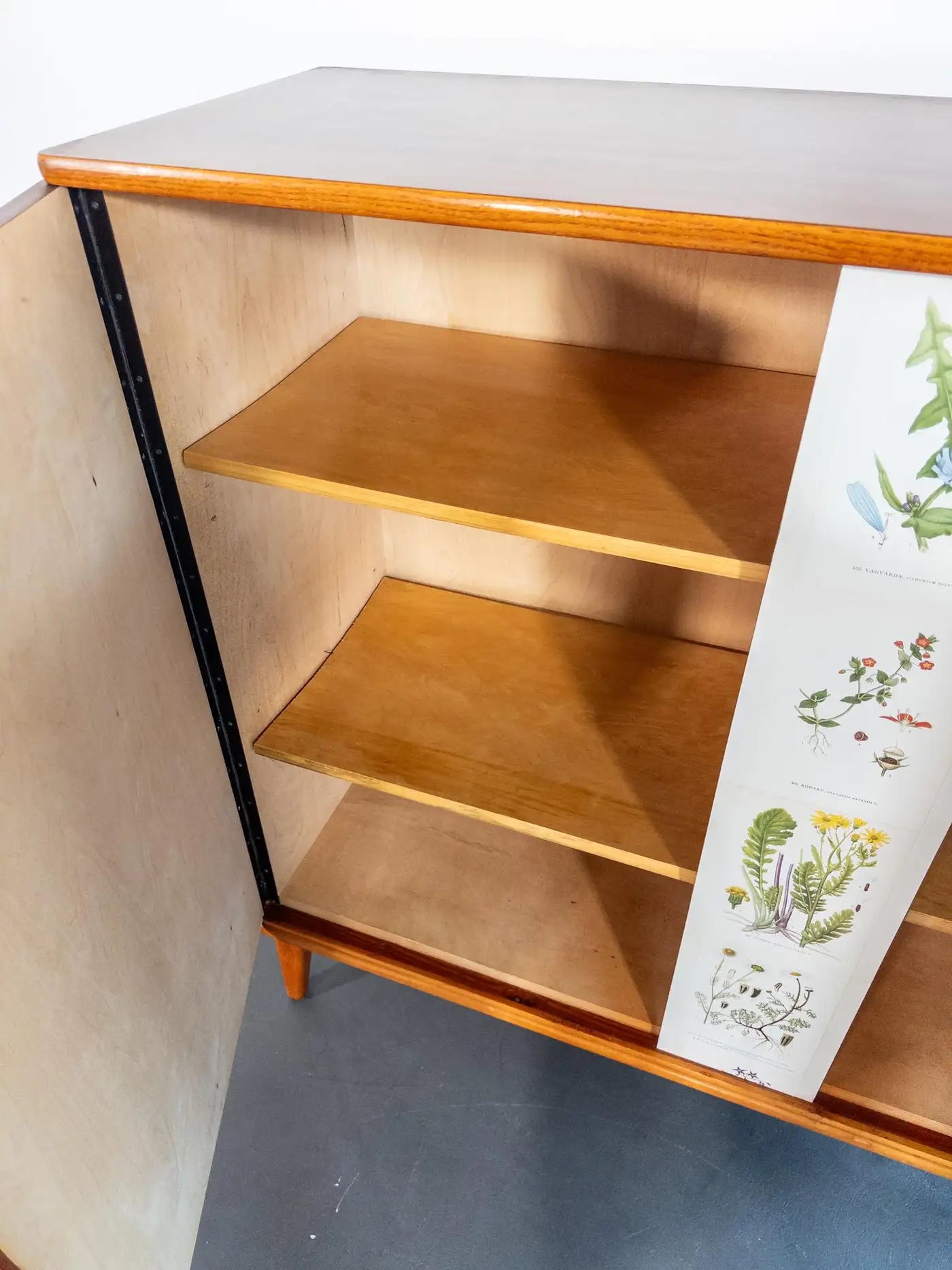 Scandinavian “Flora” Cabinet, Inspired by Josef Frank