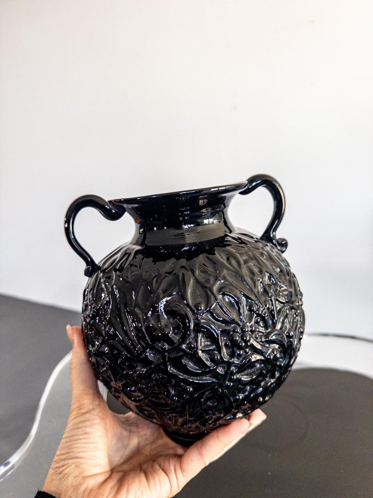 Edvin Ollers for Elme Glasbruk, “Lalique” Vase, Sweden, 1920s–1930s