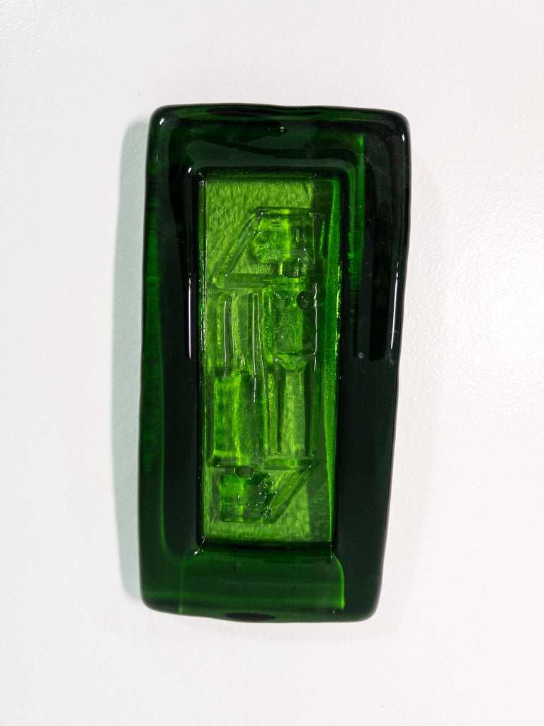 Erik Höglund for Boda – Set of Three Relief Glass Trays, Sweden, 1960s