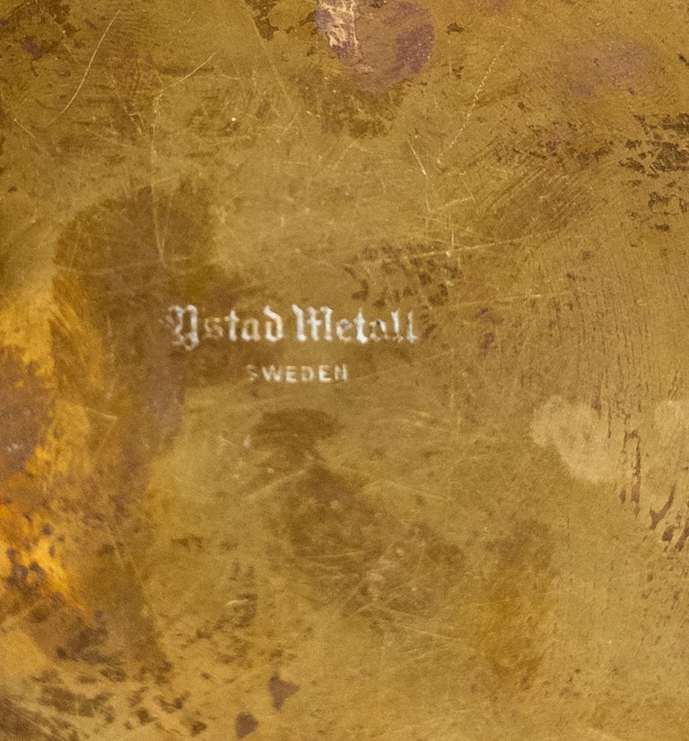 Modern Swedish Lidded Jar by Carl-Einar Borgström for Ystad-Metall, 1930s