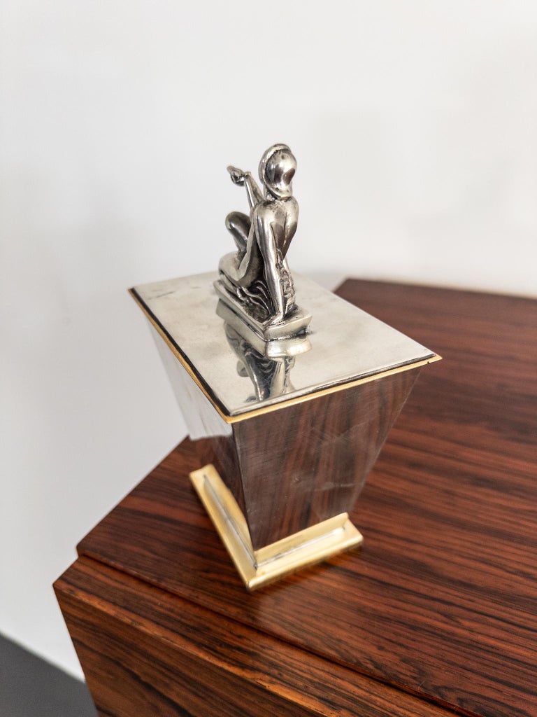 Lidded Box by Oscar Antonsson from Ystad-Metall, 1930s