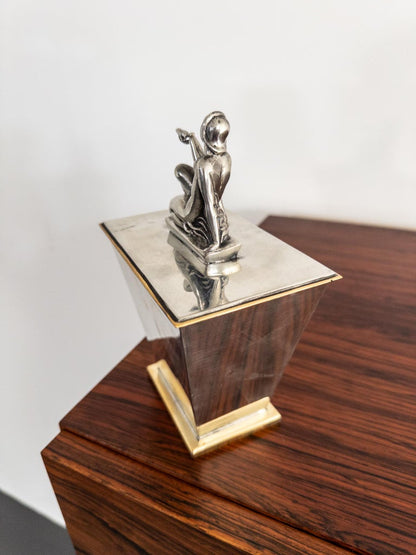 Lidded Box by Oscar Antonsson from Ystad-Metall, 1930s