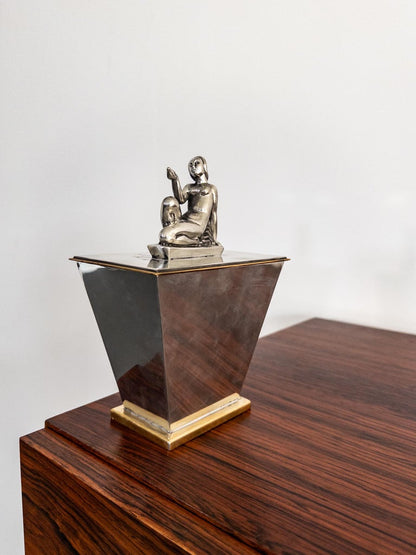 Lidded Box by Oscar Antonsson from Ystad-Metall, 1930s