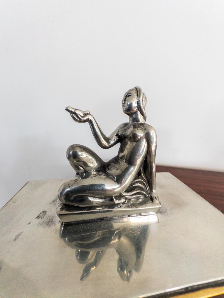 Lidded Box by Oscar Antonsson from Ystad-Metall, 1930s