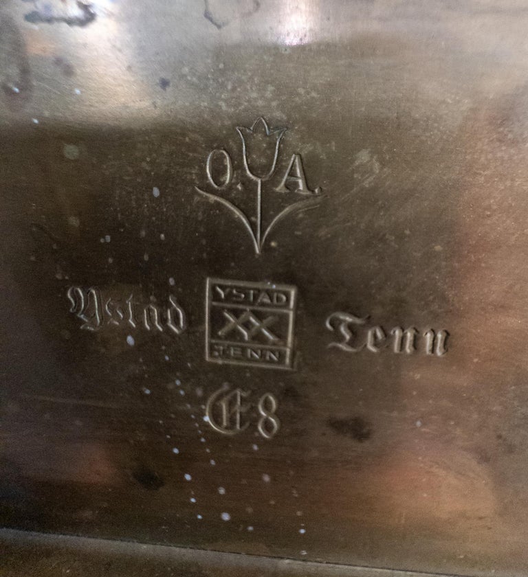 Lidded Box by Oscar Antonsson from Ystad-Metall, 1930s