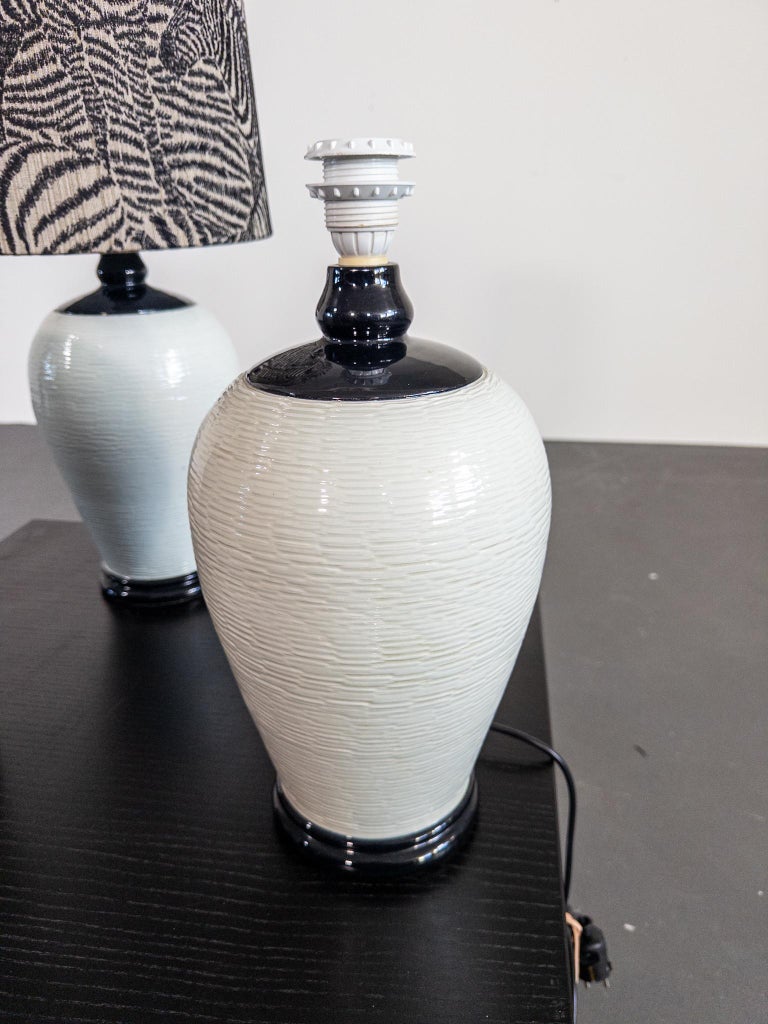 Elegant Pair of Table Lamps – NK, Sweden (1950s)