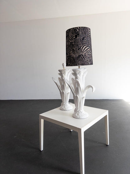 Stunning Vintage Porcelain Table Lamps – Italian Style, Floral Design