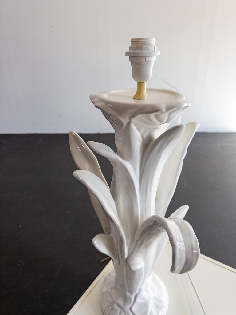 Stunning Vintage Porcelain Table Lamps – Italian Style, Floral Design