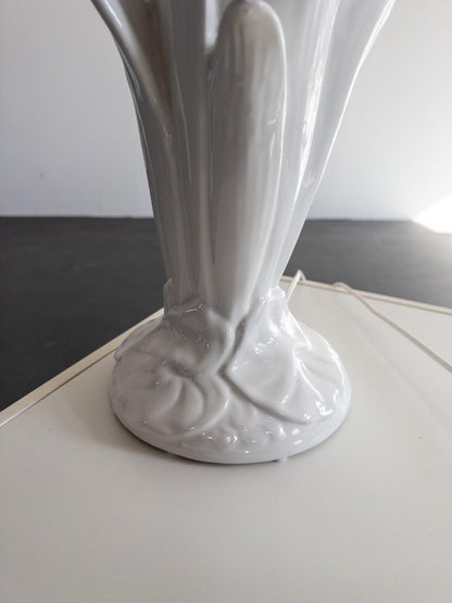 Stunning Vintage Porcelain Table Lamps – Italian Style, Floral Design