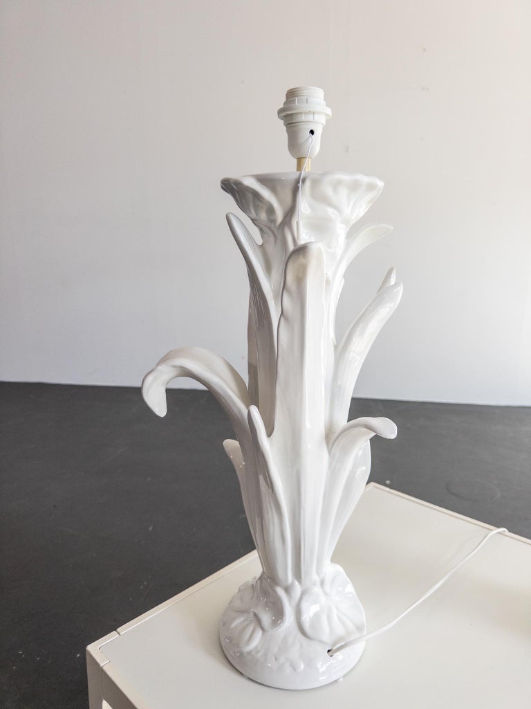 Stunning Vintage Porcelain Table Lamps – Italian Style, Floral Design