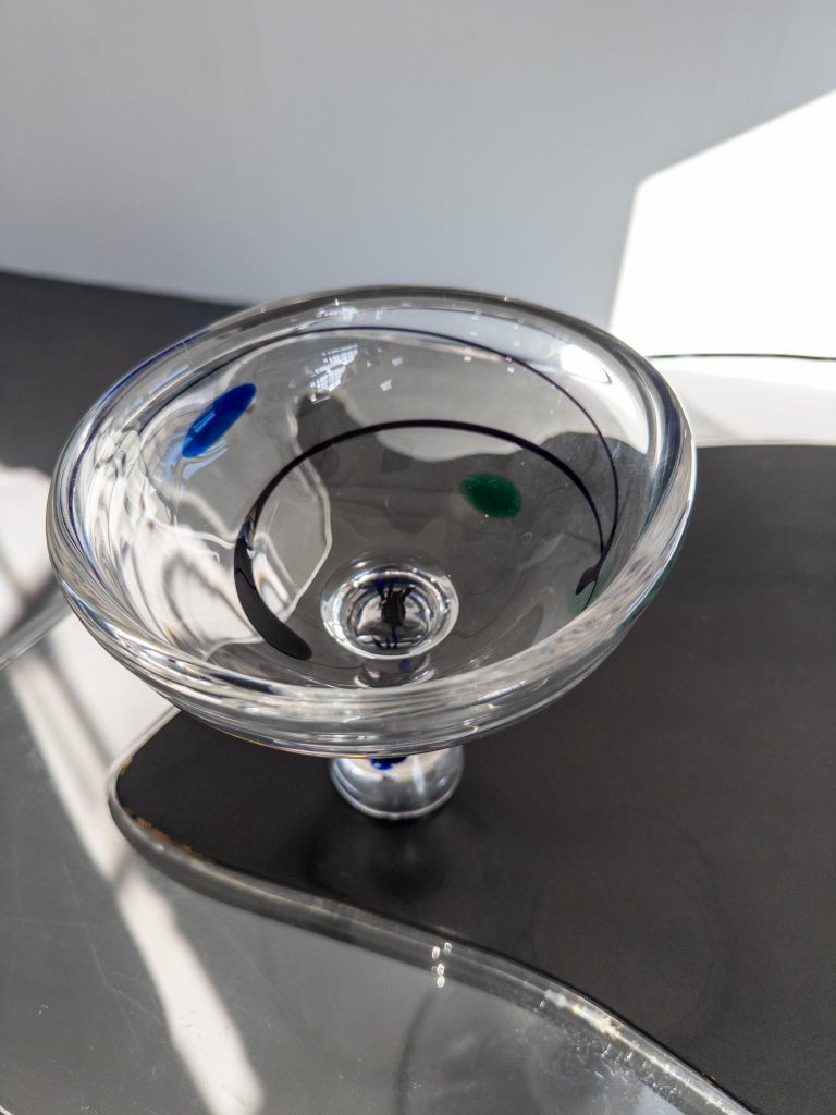 Vicke Lindstrand for Kosta, Sweden – Signed Art Glass Bowl, 1950s-60s