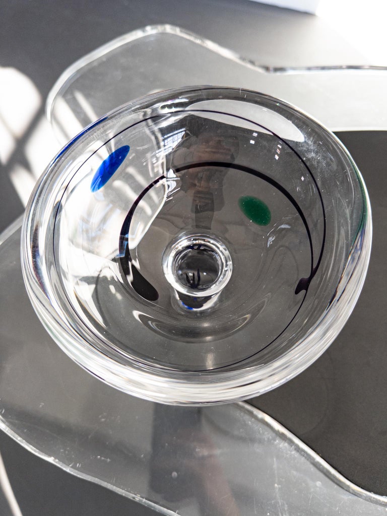 Vicke Lindstrand for Kosta, Sweden – Signed Art Glass Bowl, 1950s-60s