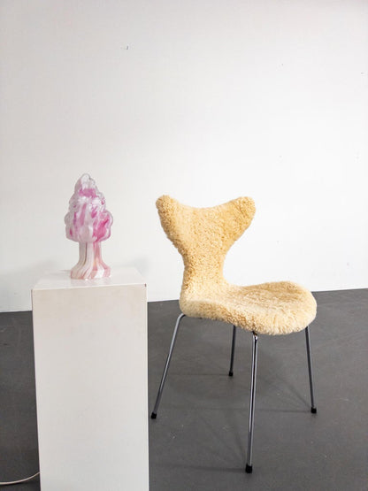 Sculptural Art Glass Table Lamp by Monica Backström for Pukeberg