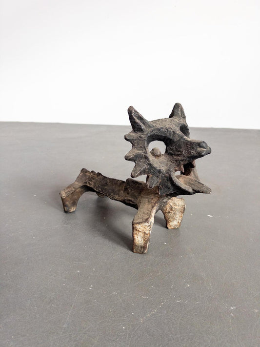Cast Iron Fire Dog by Olle Hermansson for Husqvarna, Sweden, 1960s