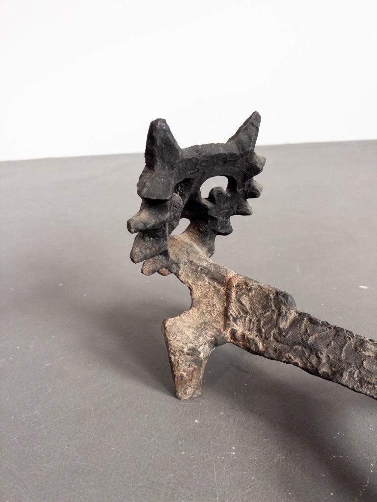 Cast Iron Fire Dog by Olle Hermansson for Husqvarna, Sweden, 1960s