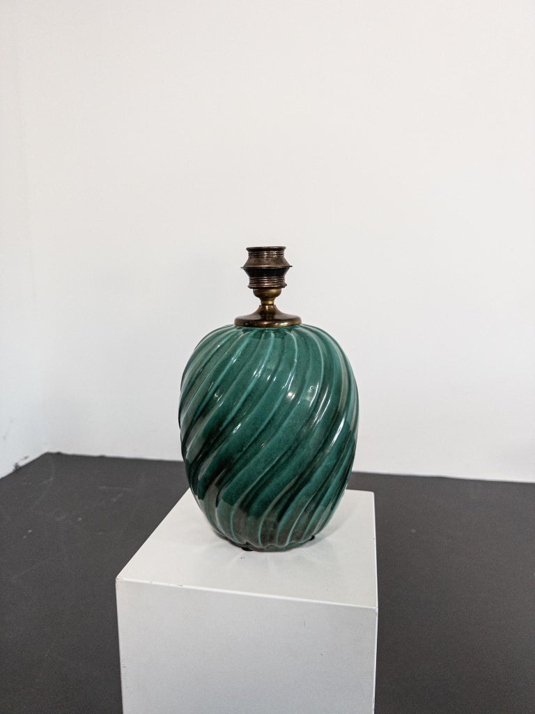 Art Deco Ceramic Table Lamp by Anna-Lisa Thomson for Upsala Ekeby, 1930s