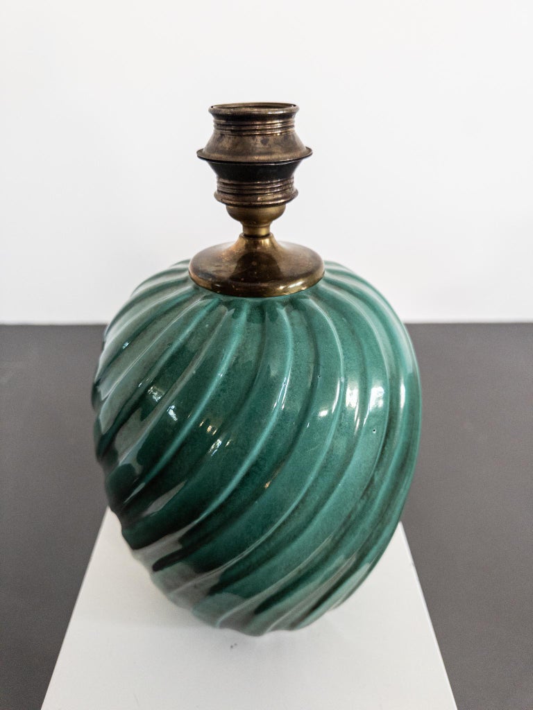 Art Deco Ceramic Table Lamp by Anna-Lisa Thomson for Upsala Ekeby, 1930s