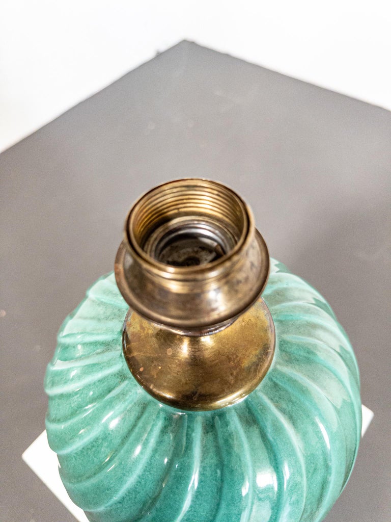 Art Deco Ceramic Table Lamp by Anna-Lisa Thomson for Upsala Ekeby, 1930s