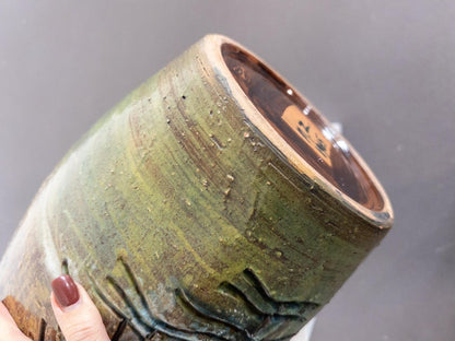 Monumental Floor Vase by Marian Zawadzki, Signed and Dated 1965