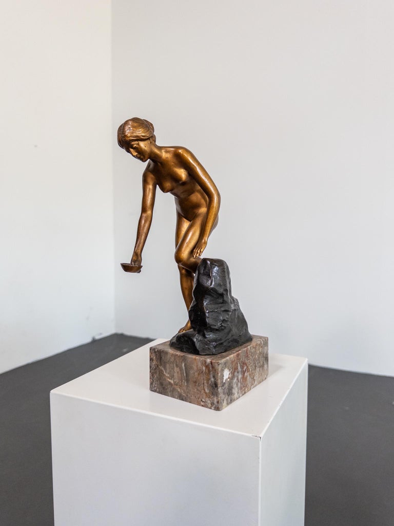 Robert Rudolfi Bronze Sculpture “An der Quelle” – ca. 1920s