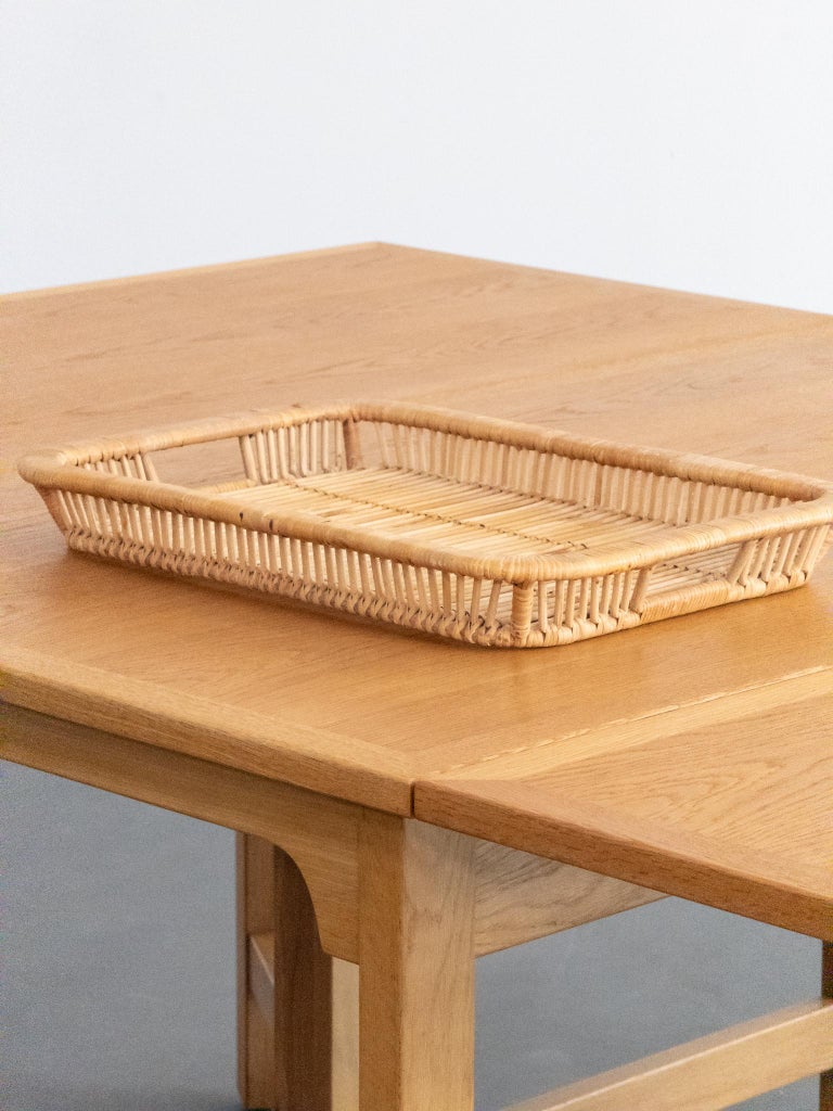 Vintage Rattan Tray by Artek, Finland, 1950s–60s