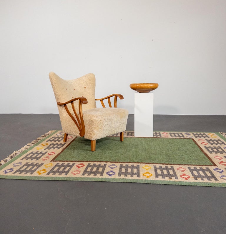 Sculptural Turned Pine Bowl by Oscar Johansson, Sweden