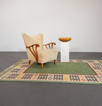 Sculptural Turned Pine Bowl by Oscar Johansson, Sweden