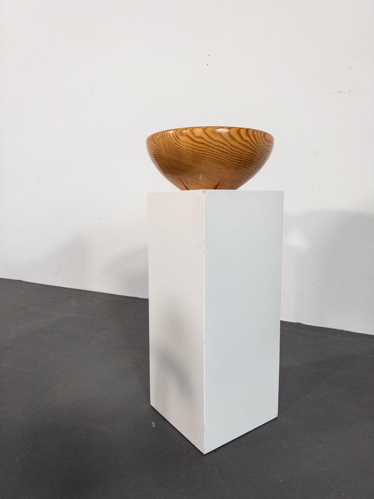 Sculptural Turned Pine Bowl by Oscar Johansson, Sweden