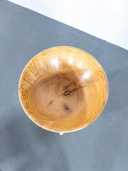 Sculptural Turned Pine Bowl by Oscar Johansson, Sweden