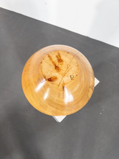 Sculptural Turned Pine Bowl by Oscar Johansson, Sweden