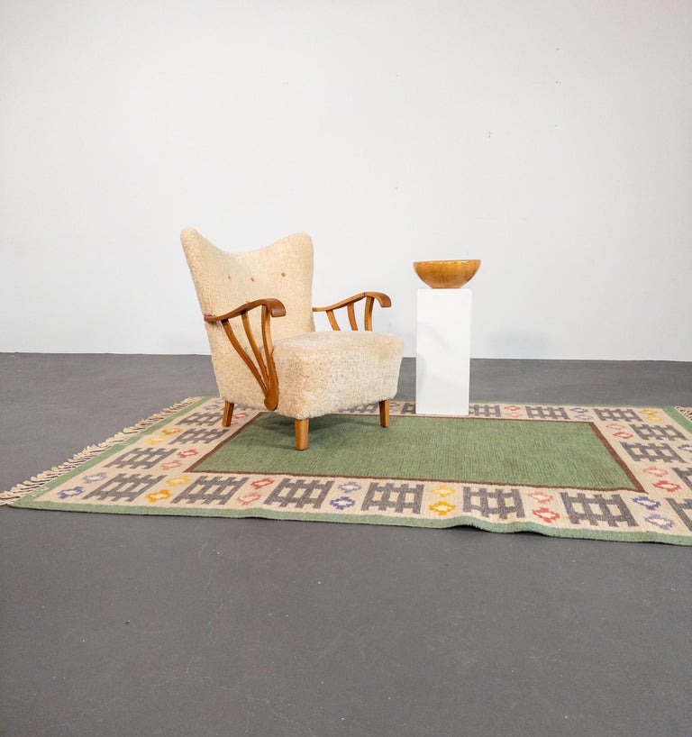 Sculptural Turned Pine Bowl by Oscar Johansson, Sweden