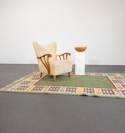 Sculptural Turned Pine Bowl by Oscar Johansson, Sweden