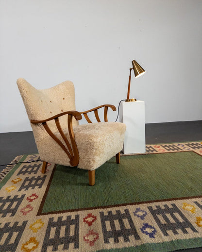 Mid-Century Scandinavian Table Lamp by Falkenbergs Belysning, Model 6408, Sweden