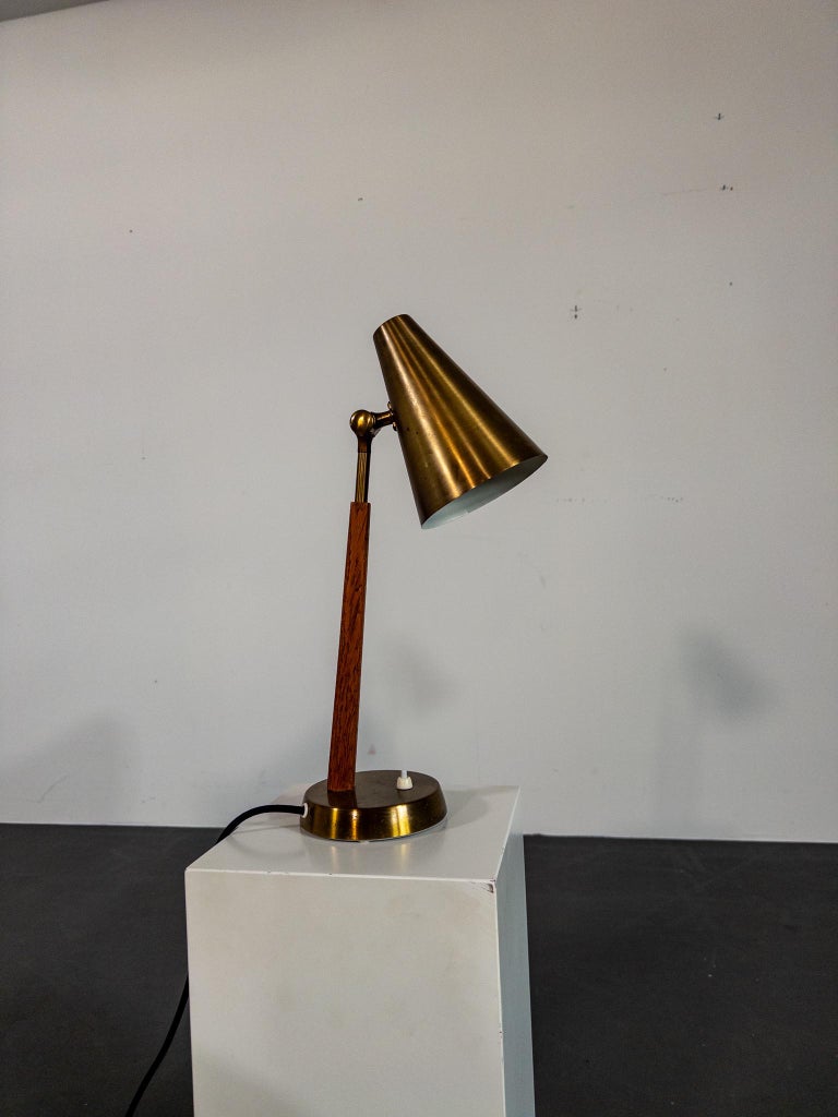 Mid-Century Scandinavian Table Lamp by Falkenbergs Belysning, Model 6408, Sweden