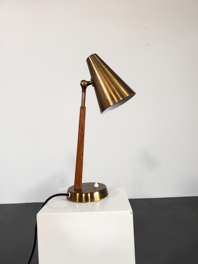 Mid-Century Scandinavian Table Lamp by Falkenbergs Belysning, Model 6408, Sweden