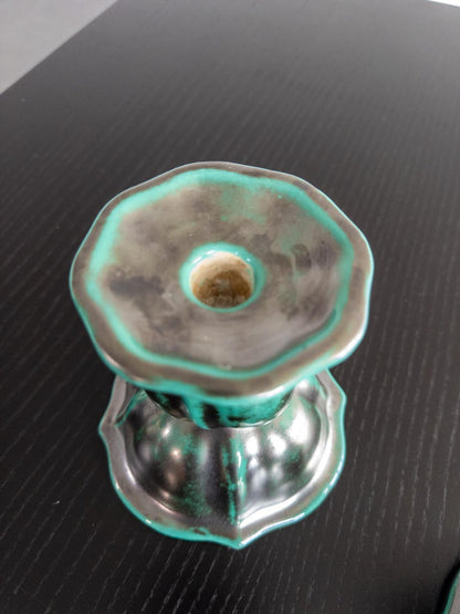 Pair of Art Deco Candlesticks by Upsala Ekeby, Sweden, 1930s