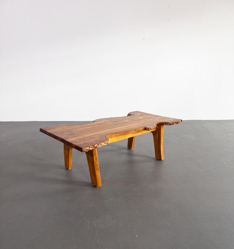 Sculptural Burl Wood Coffee Table by Söwe Konst, Sweden, 1970s