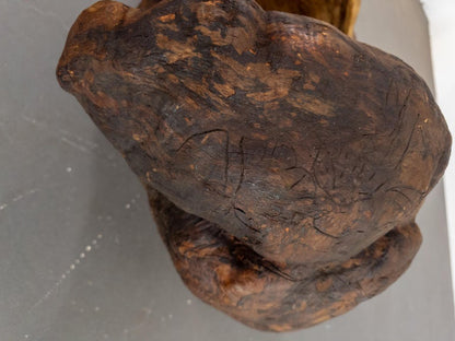 Monumental 19th Century Scandinavian Burl Wood Vessel – Organic Sculpture