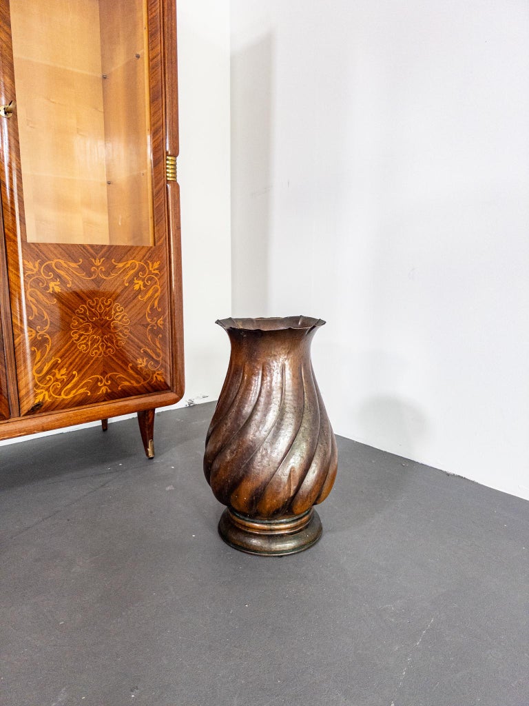 Italian Copper Amphora Vase, 1940s–50s