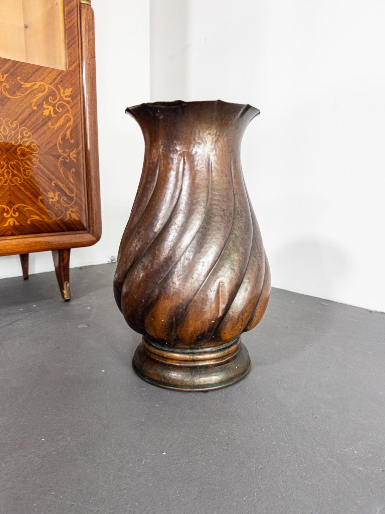 Italian Copper Amphora Vase, 1940s–50s