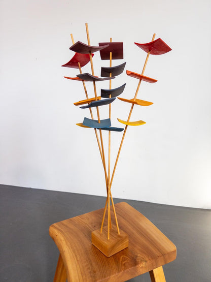 Sigvard Nilsson for Söwe Konst, Unique Wooden Sculpture, Sweden, 1970s