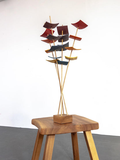 Sigvard Nilsson for Söwe Konst, Unique Wooden Sculpture, Sweden, 1970s