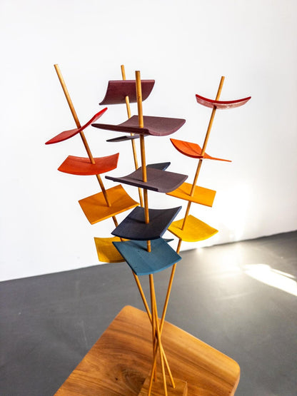 Sigvard Nilsson for Söwe Konst, Unique Wooden Sculpture, Sweden, 1970s