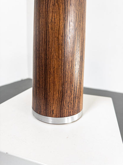 Swedish Mid-Century Rosewood Table Lamp with Original Shade, 1960s