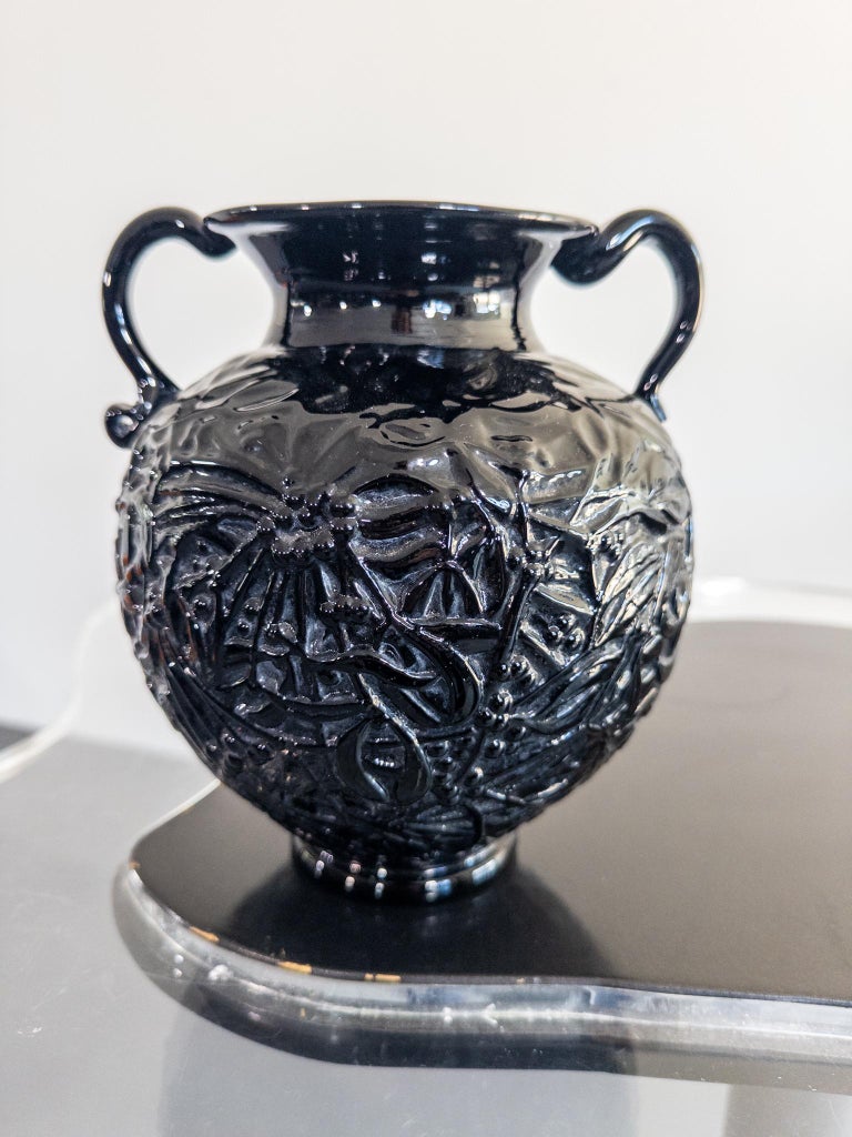 Edvin Ollers for Elme Glasbruk, “Lalique” Vase, Sweden, 1920s–1930s