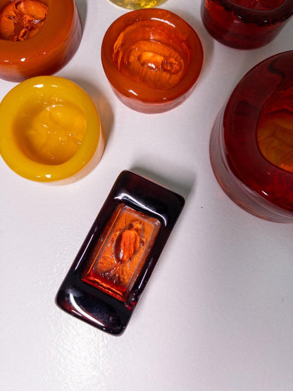 Erik Höglund for Boda Glasbruk — Collection of 11 Vintage Glass Ashtrays, 1960s