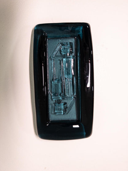 Erik Höglund for Boda – Set of Three Relief Glass Trays, Sweden, 1960s