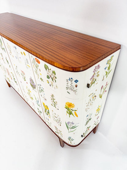 Swedish Modern “Flora” Sideboard, 1940s